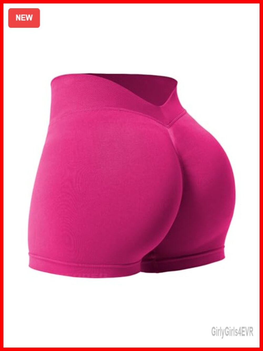 Workout Scrunch Shorts High Waisted V Back Booty Lifting Gym Yoga 3"